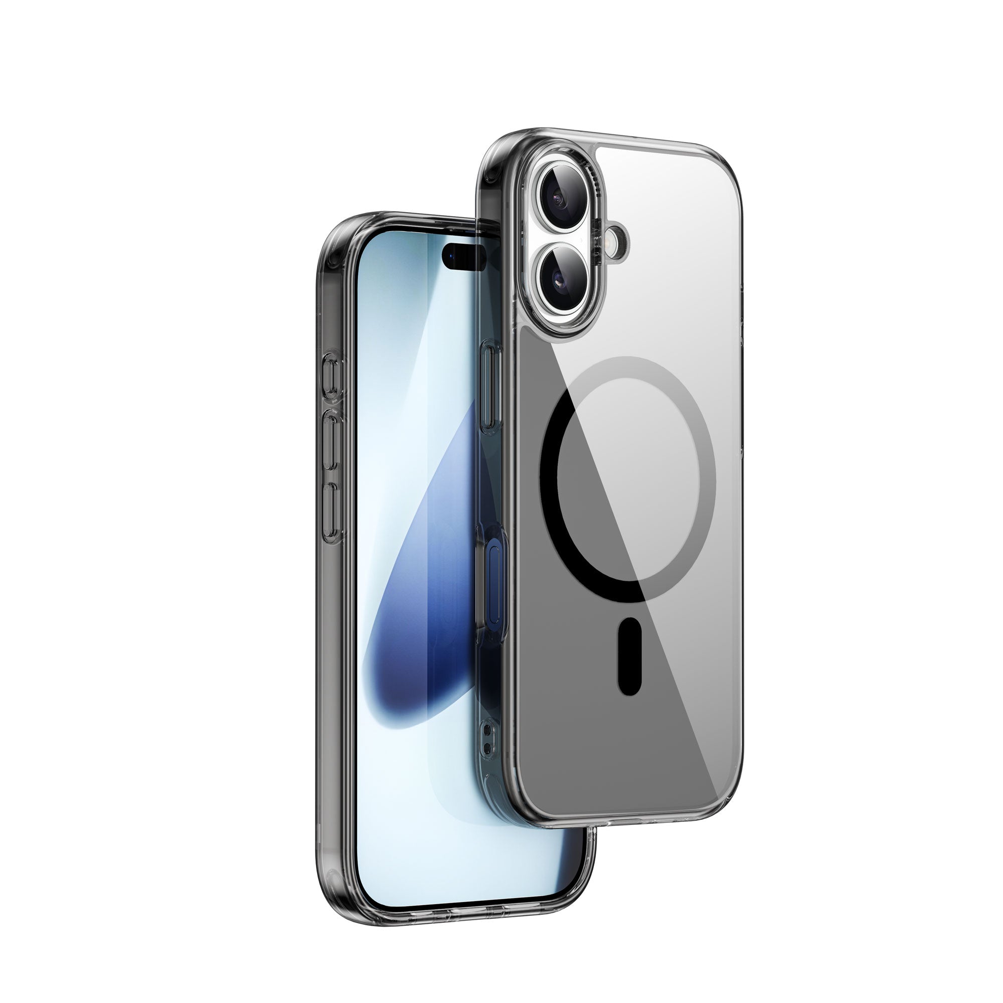 WiWU  IShield Pro MCC-101  Magnetic Clear Case 2.5mm Thick PC TPU Shell Strong Mag-Charge Support for IP17 Series