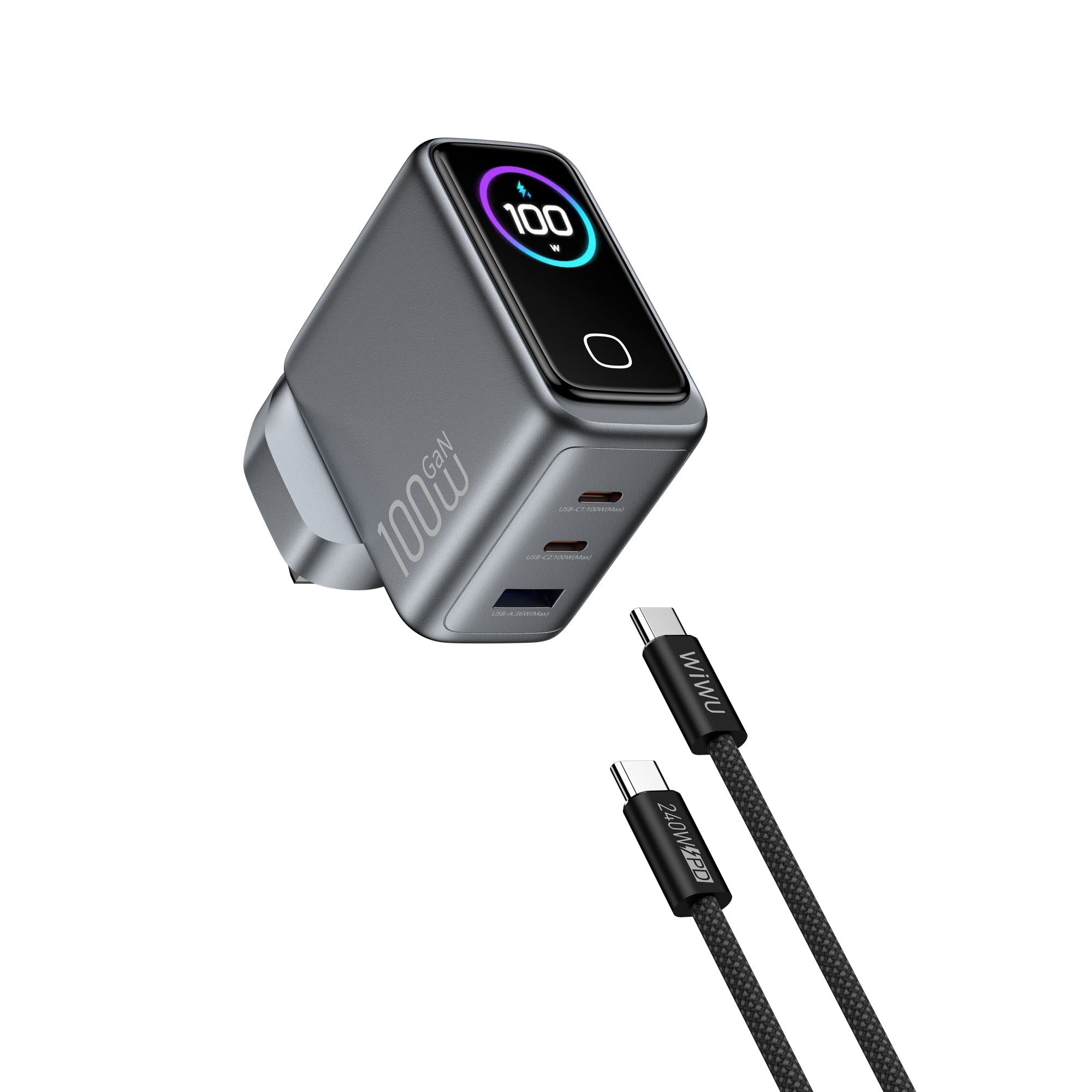 WiWU Voyager 100W PD/QC GaN Charger Combo CHG300