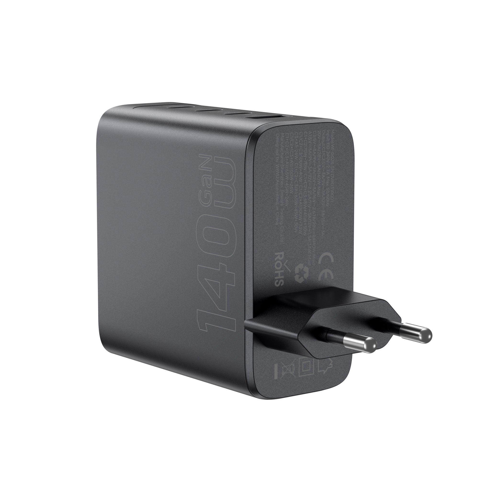 WiWU 140W Intelligent Display GaN Charger 3C1A Wi-G028