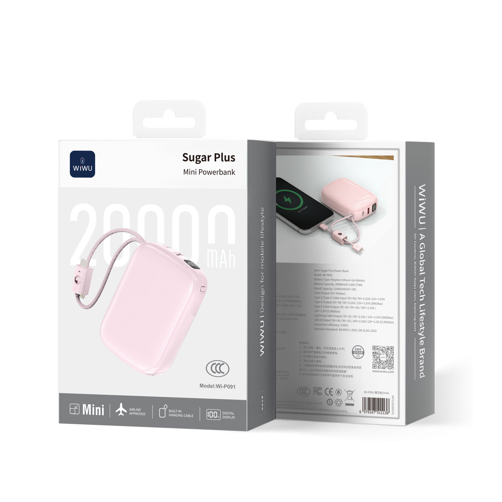 WiWU Sugar Plus Mini Powerbank Wi-P091